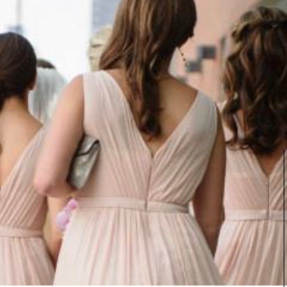 JENNY YOO BRIDESMAID MAXI DRESS VIVIENNE LONG CHIFFON GOWN Wedding Prom 4 - Picture 3 of 16